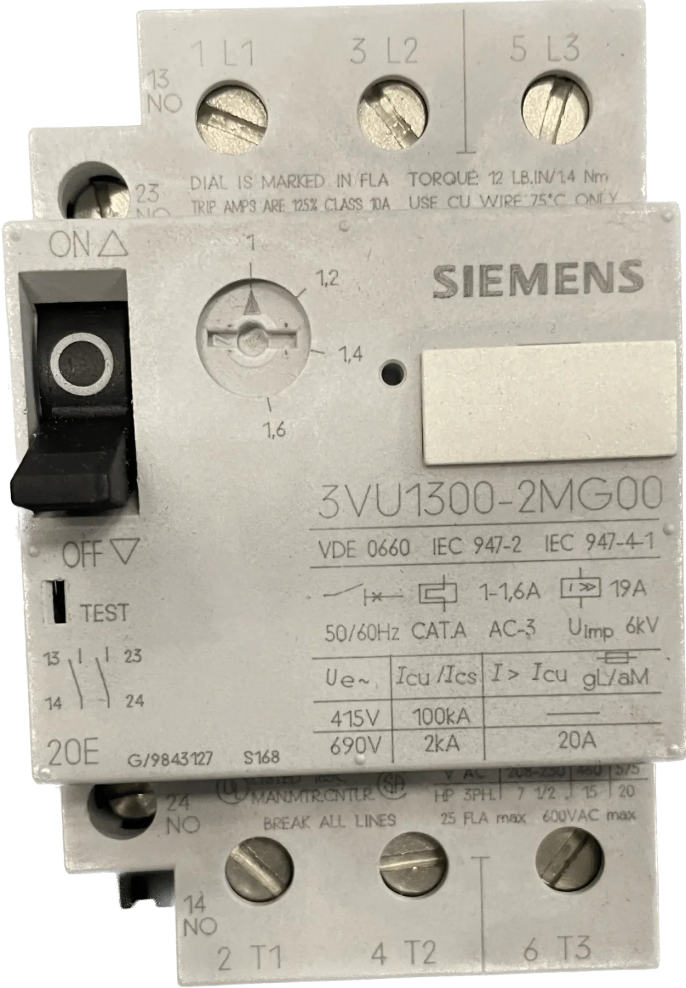 Siemens 3VU13 00-2MG00 - 1