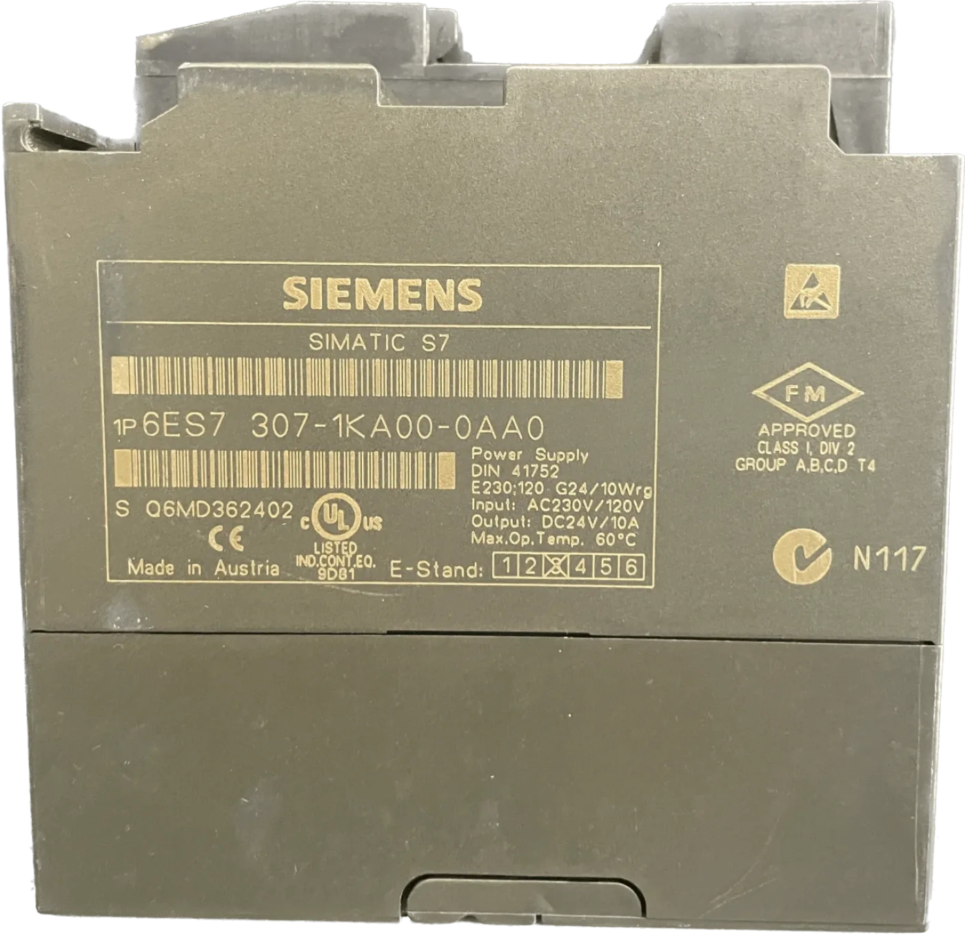 Siemens SIMATIC S7-300 6ES7307-1KA00-0AA0 - 2