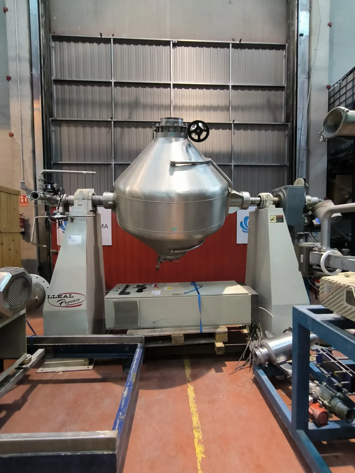 BICONICAL DRYER LLEAL SBC-1400 STAINLESS STEEL 316 1400 LITERS WITH VACUUM UNIT - 1