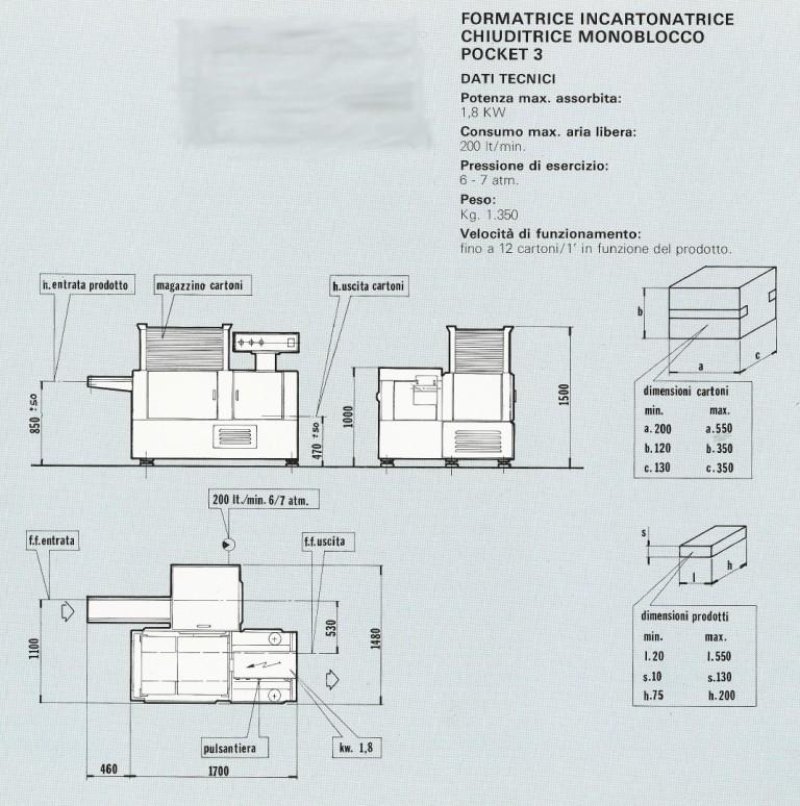 INCARTONATRICE – BSP PACKAGING SYSTEMS – MOD. POCKET 3
