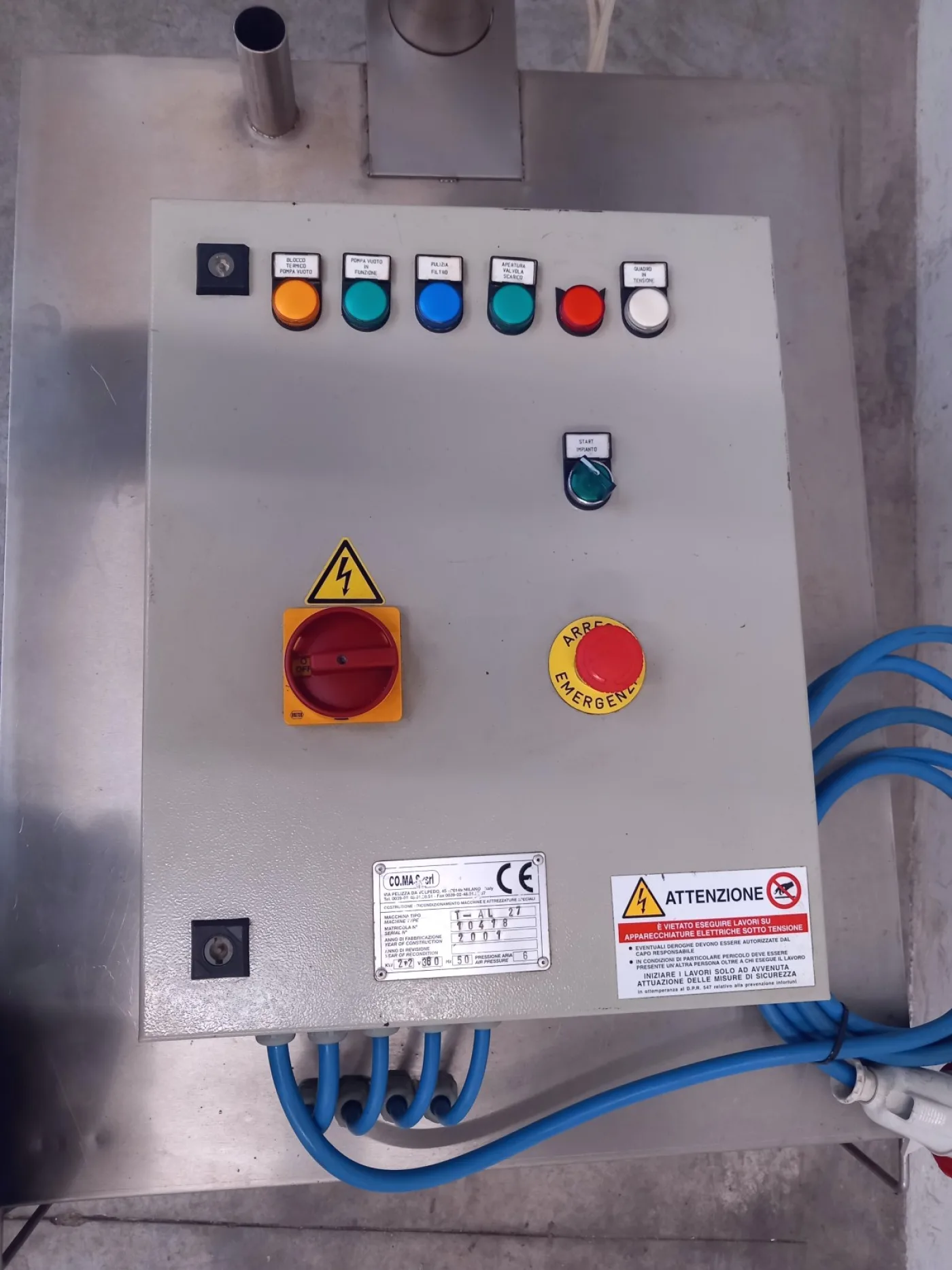 TRASFERITORE POLVERI – COMAS – MOD. T-AL27 - 6