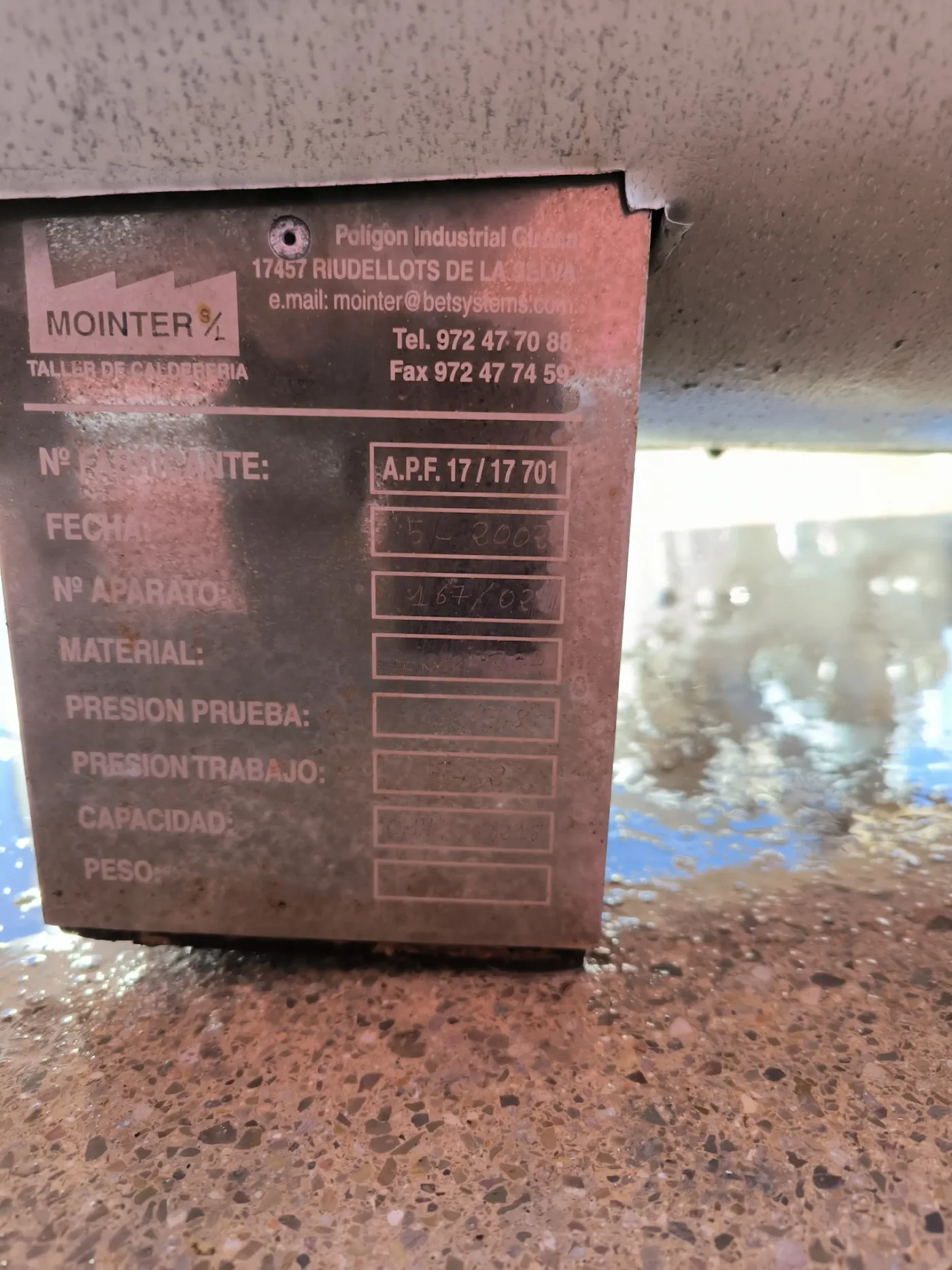 STAINLESS STEEL TUBULAR HEAT EXCHANGER 11.5 M2 MOINTER - 6