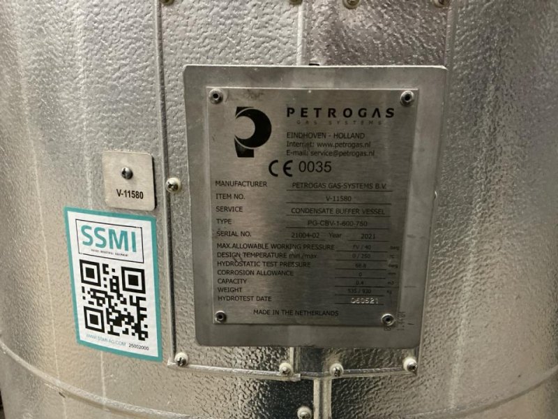 2021 Petrogas Steam Condensate Vessel