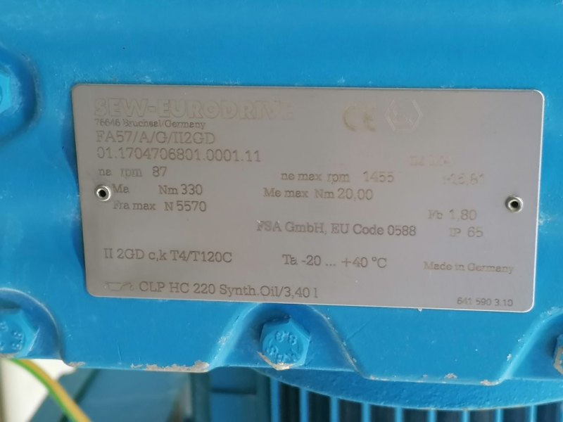 TMT SF625/2 - Vertical screw conveyor