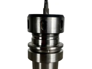 HSK 63 E ER 40 LEUCO Spannzangenfutter A=76 N=24.000 , 3-26 mm mit Fräser 10 mm NL= 38mm Art.-Nr. 634010