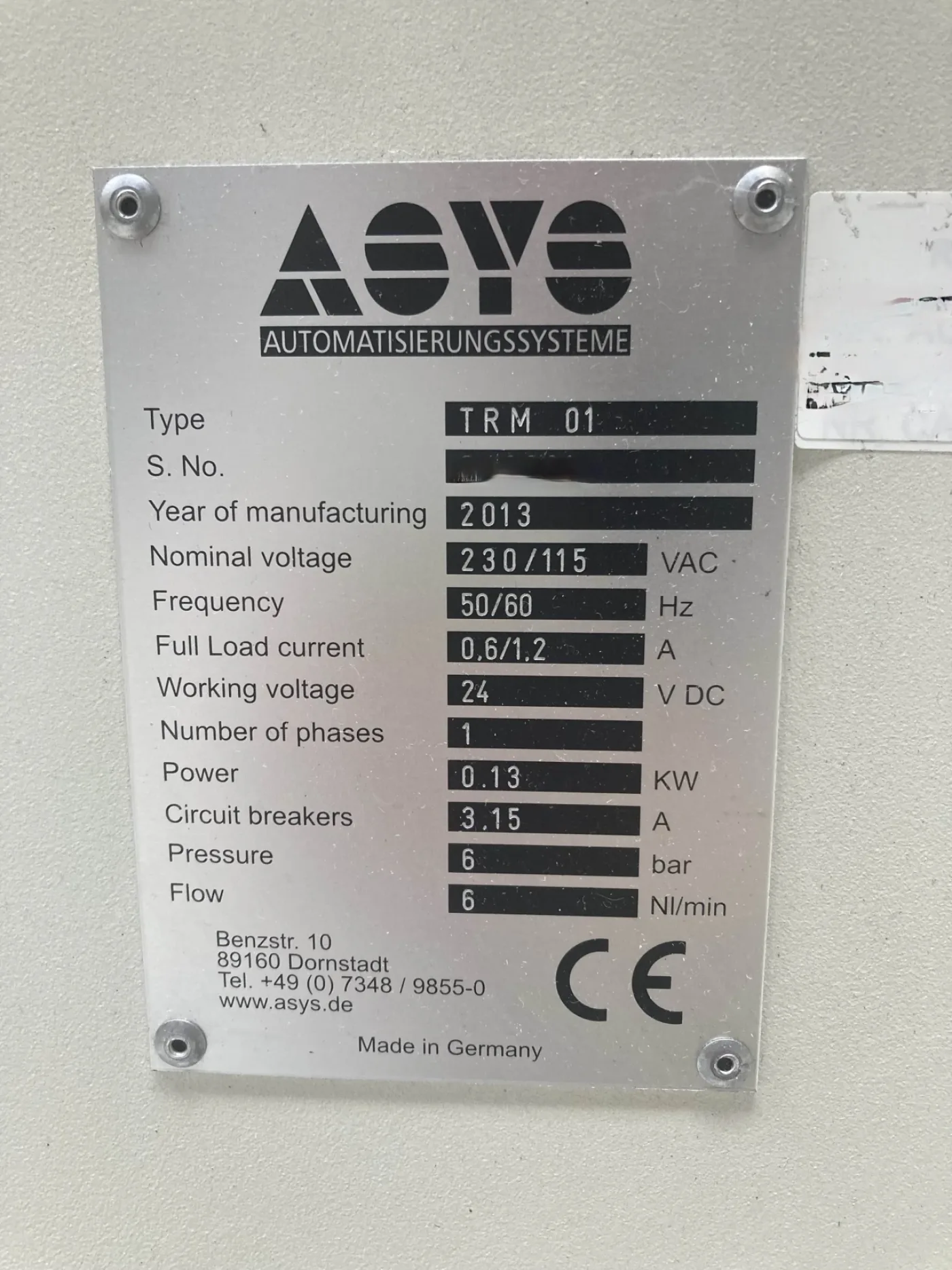 ASYS TRM01, scan conveyor, vintage 2013 - 5
