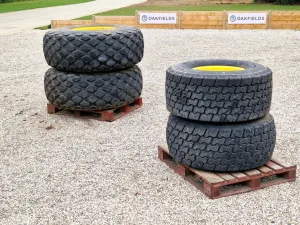 Set of 23.1-26 &amp; 44 X 18.00-20 John Deere turf wheels
