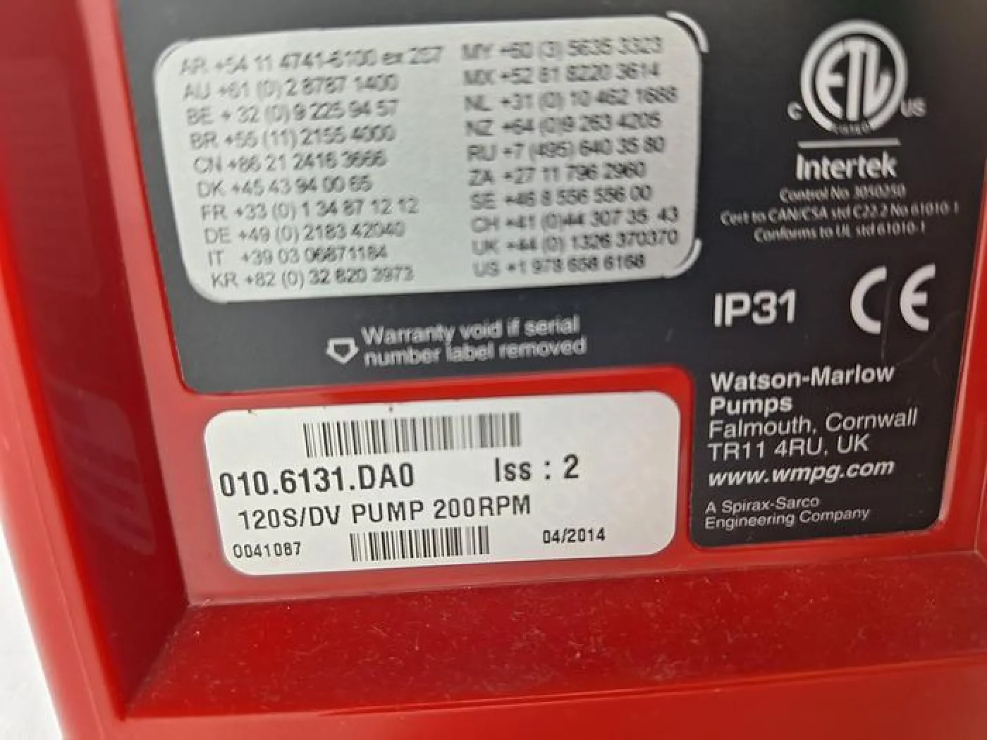 Watson Marlow 120S/DV Peristaltic Pump - 2
