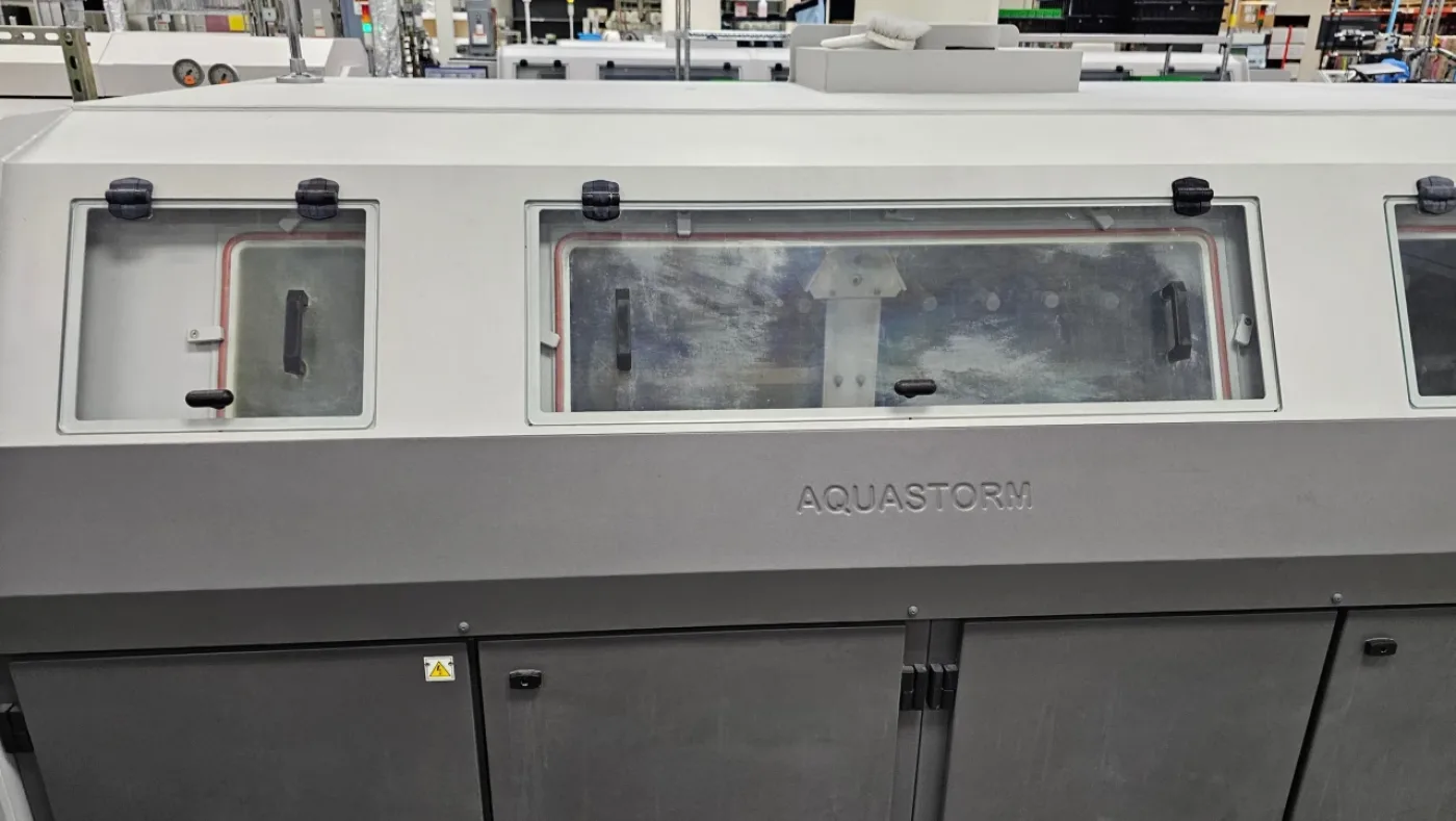 SPEEDLINE / ELECTROVERT Aquastorm 100C In-Line PCB Washer, vintage 2014 - 2