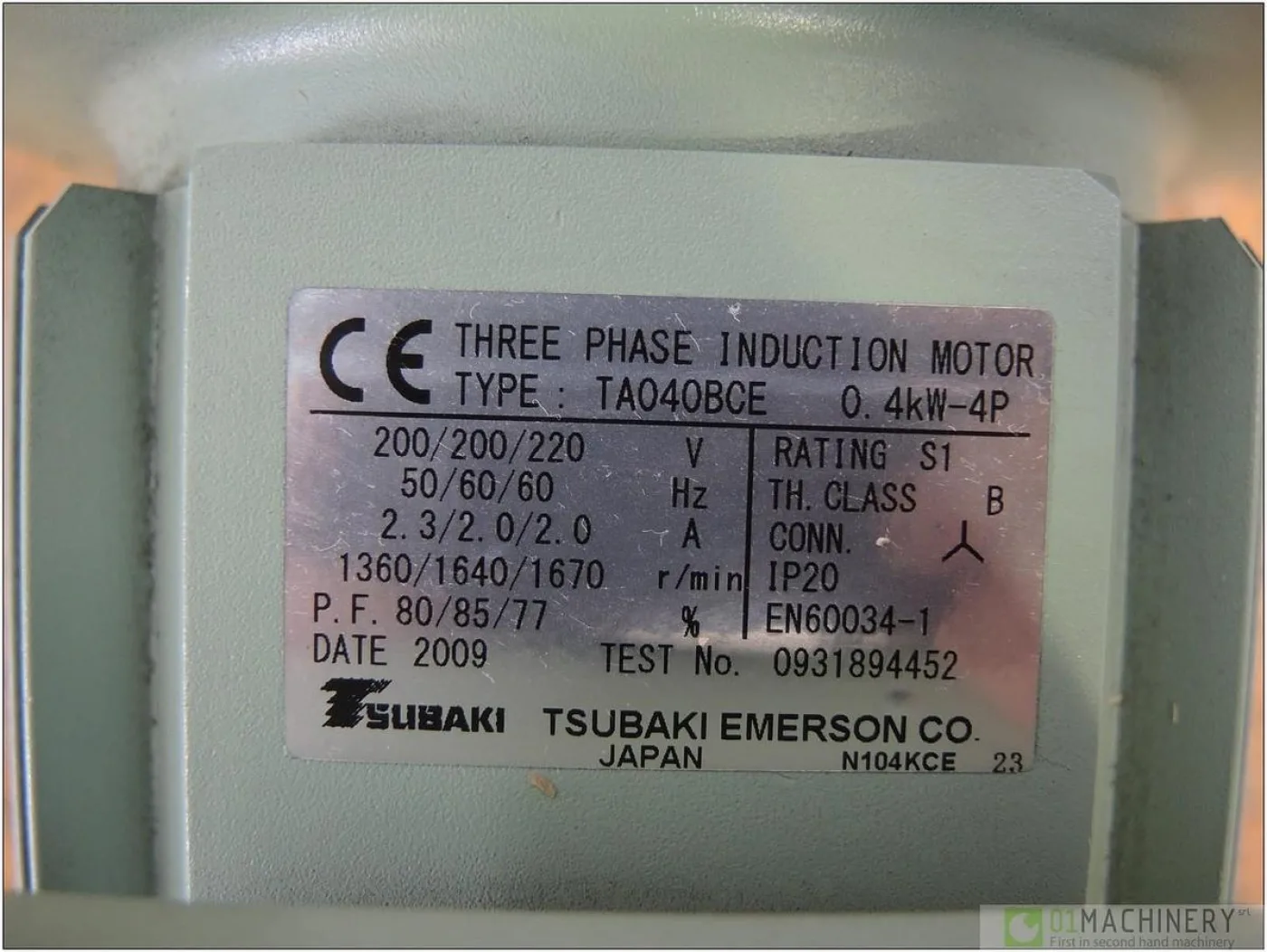 2009 TSUBAKI GMTA040-38U120BNQ AI2546 - 5