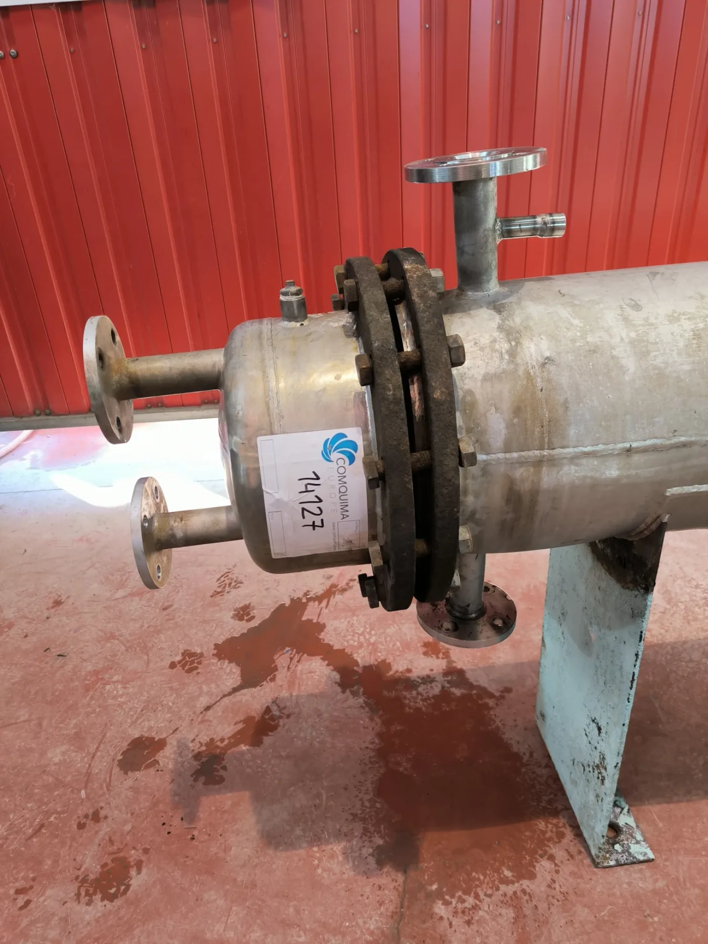 STAINLESS STEEL TUBULAR HEAT EXCHANGER 6.5 M² AGUILAR Y SALAS - 5
