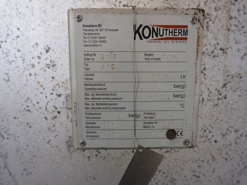 Konutherrm 2850 ltr - Pressure vessel