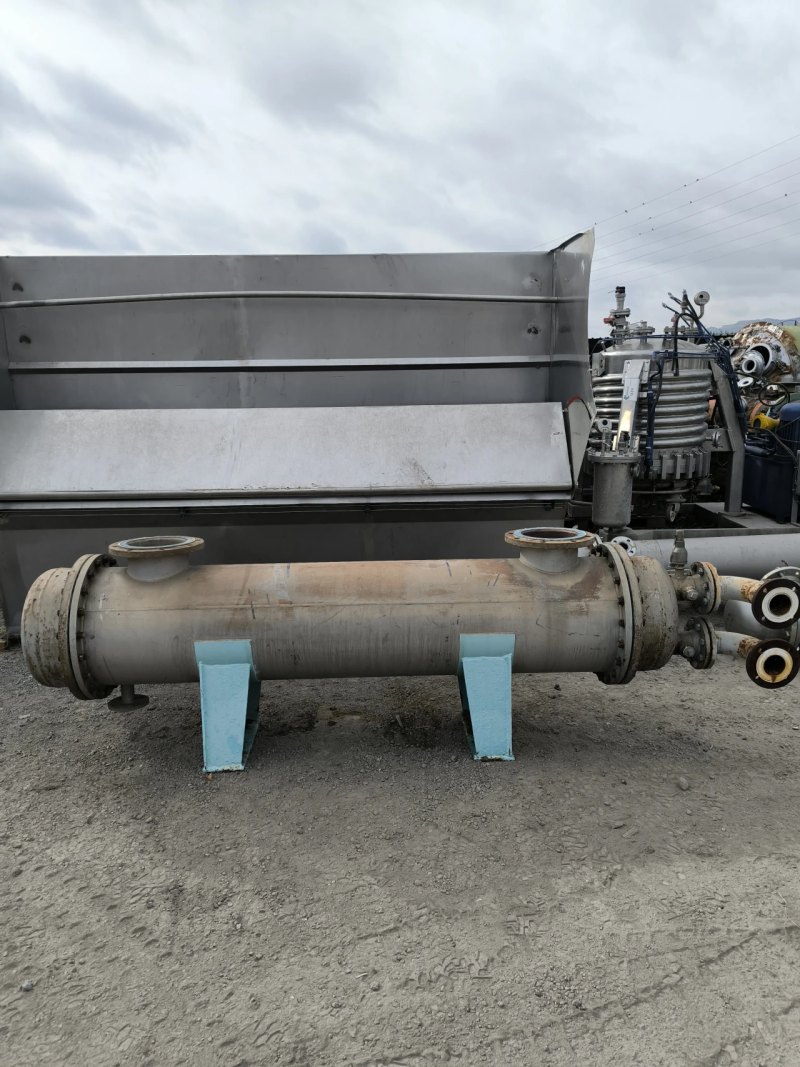 TUBULAR HEAT EXCHANGER STAINLESS STEEL 11.5 M² AGUILAR Y SALAS