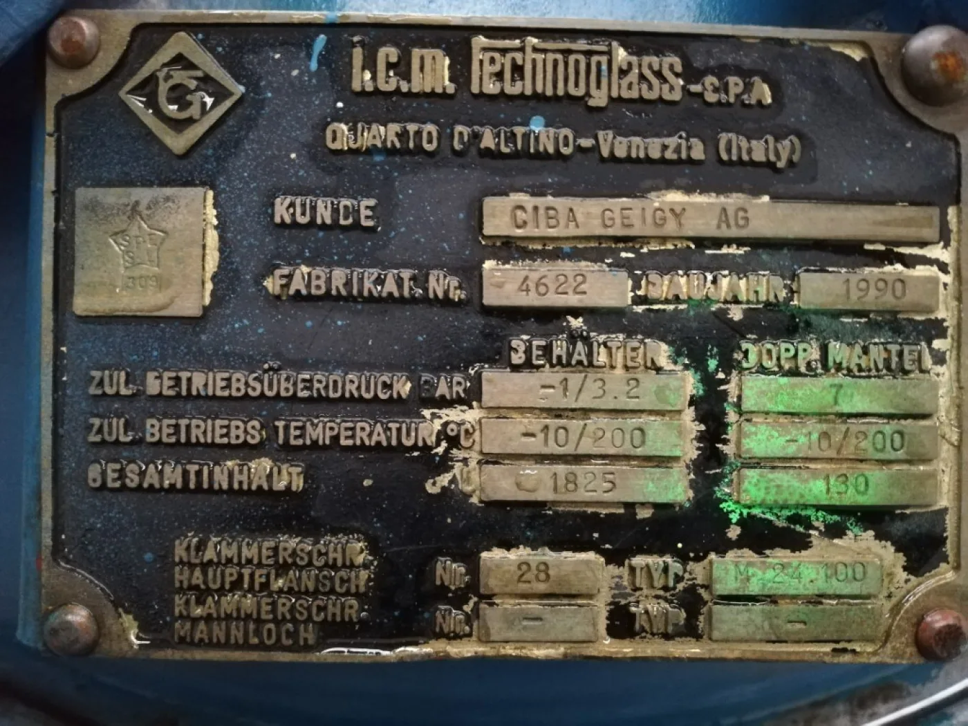 Technoglass 1825 Ltr - Glass-lined Reactor - 6