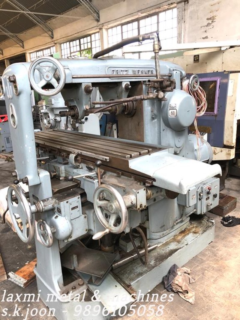 HORIZONTAL MILLING MACHINE, FRITZ WARNER - Laxmi Metal & Machines, Rohtak