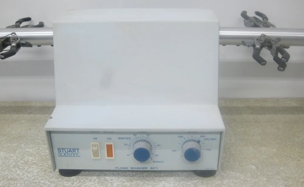 Stuart Scientific Schudmachine Kolfen, Erlenmeyers
