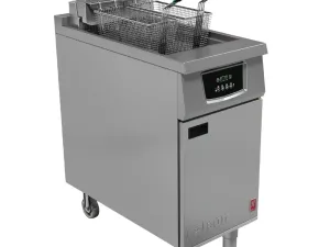 Falcon 400 Series Single Tank Twin Basket Free Standing Electric Filtration Fryer E402F - islandcatering