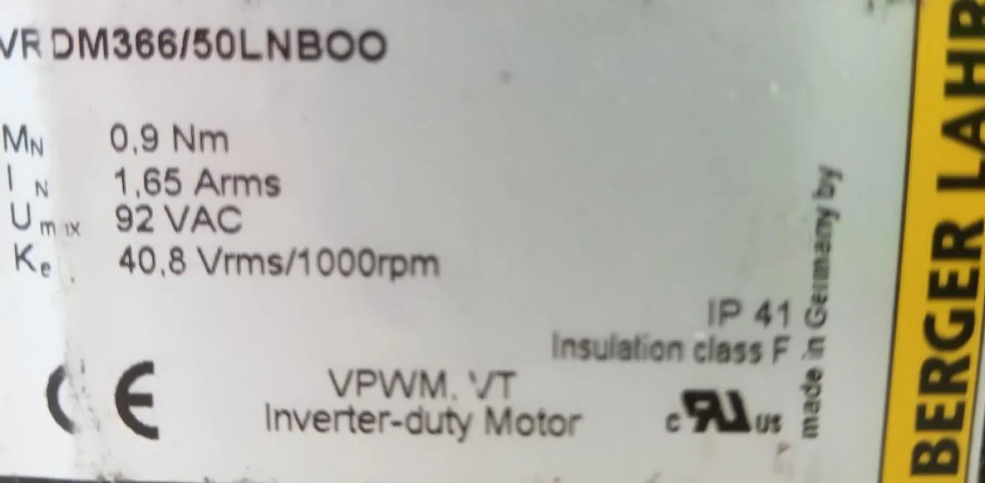 DLFL VRDM366/50LNBOO Servo Motor - 2