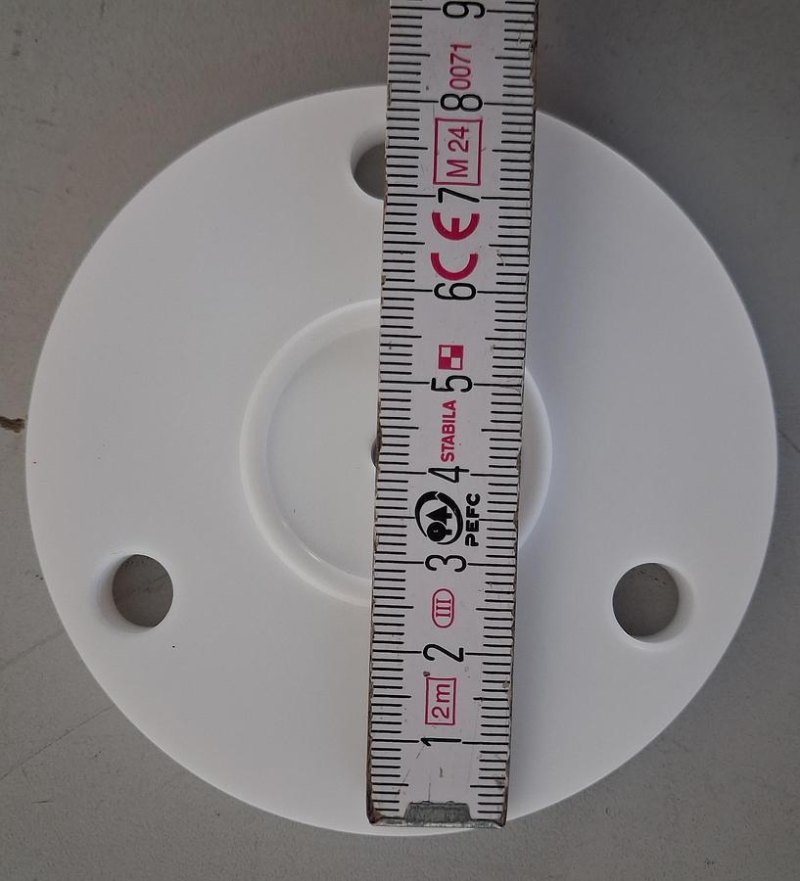 Normag Blindflansch aus PTFE (weiß) für DN 25 PF-Verbindungssysteme Artikelnummer A1402807-ME435