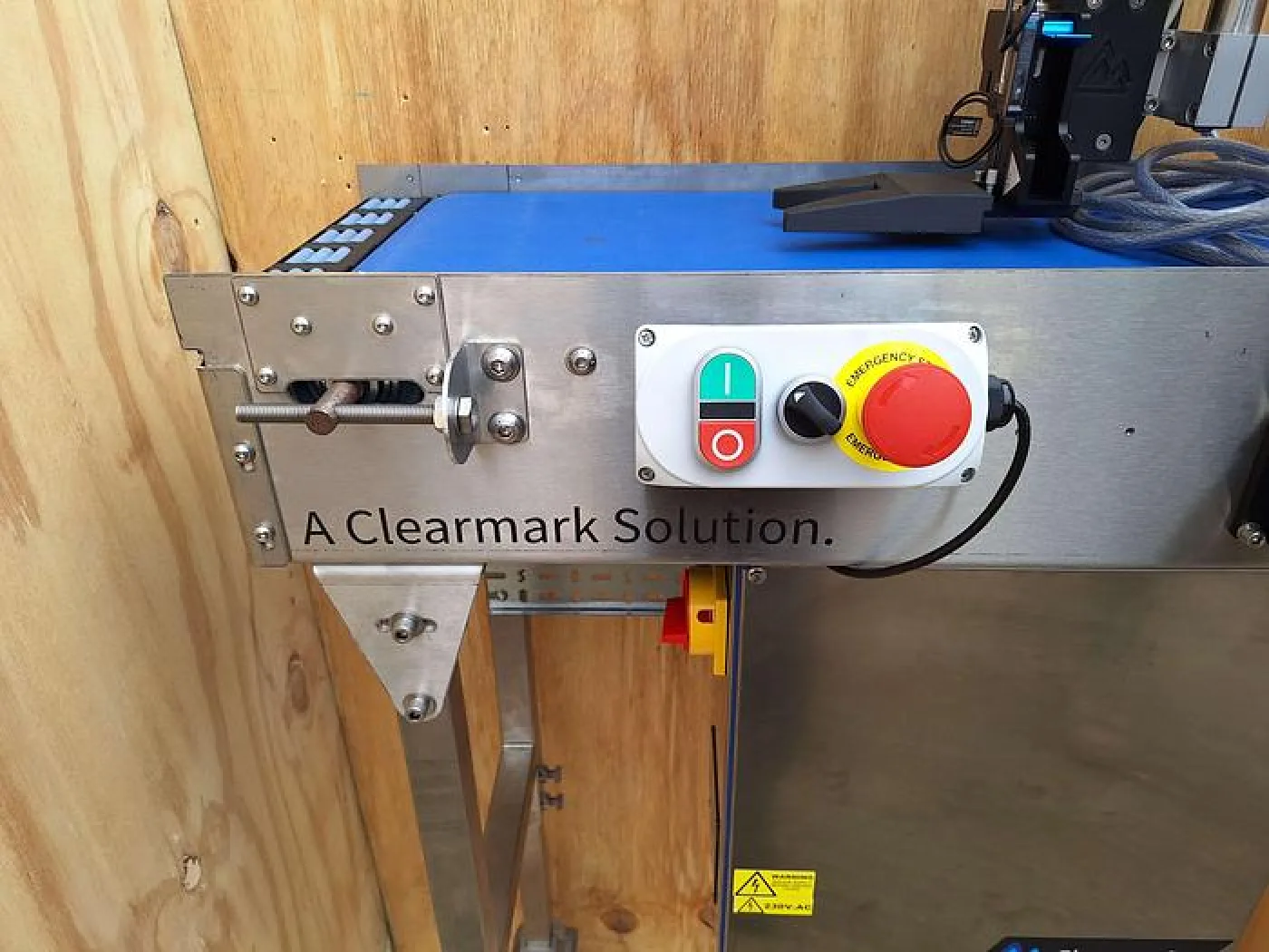 Clearmark ICE Viper plus Thermal Inkjet Coder with Stainless Steel Conveyor - 1