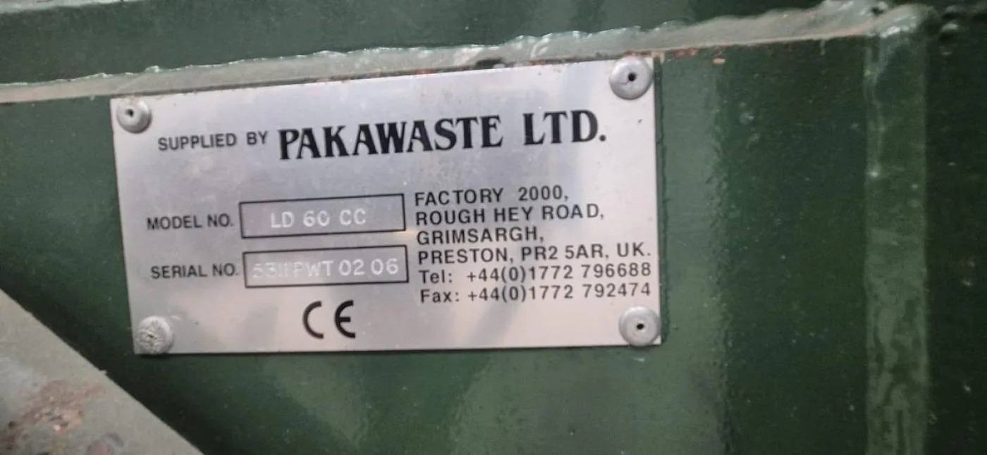 Pakawaste LD 60 CC Closed End Baler - 5