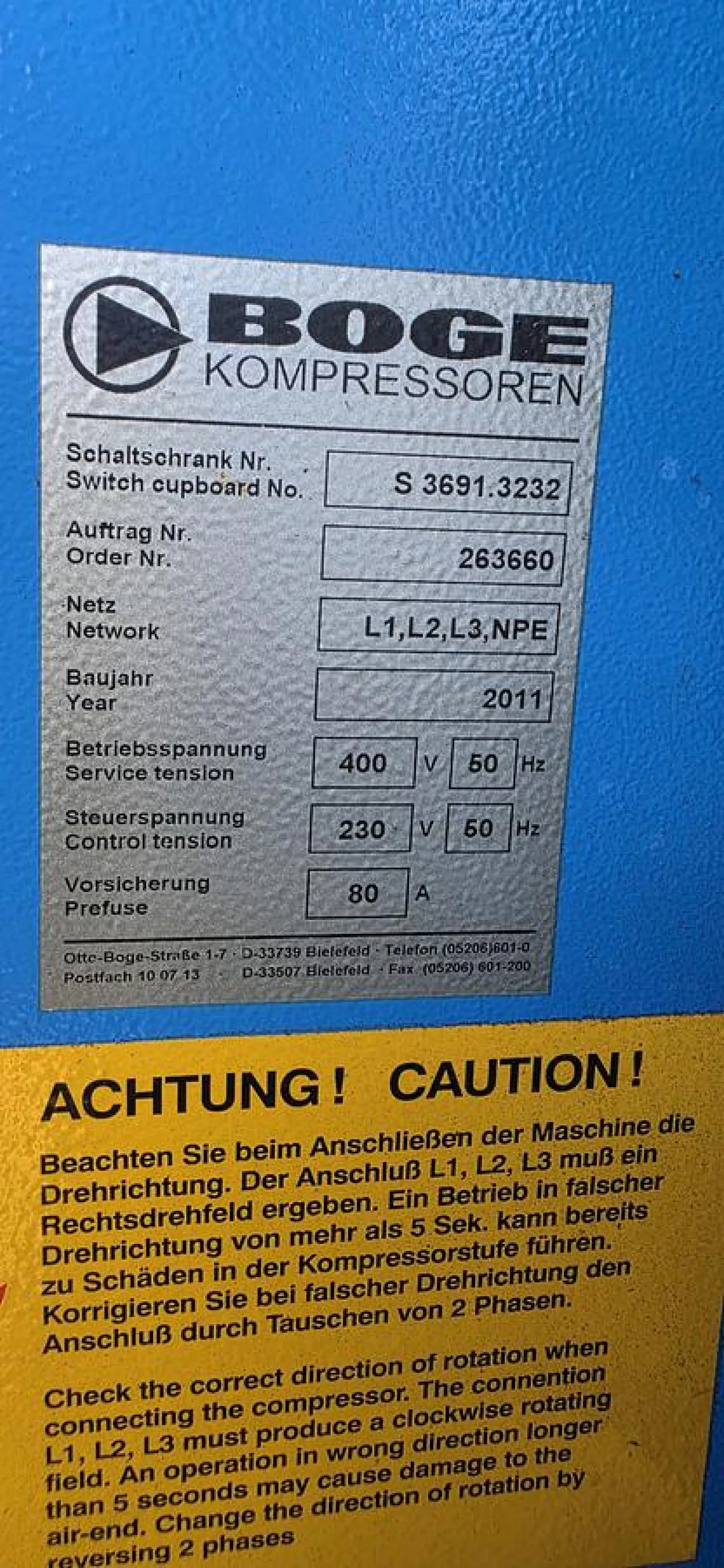 BOGE SLDF 40 Screw Compressor - 7