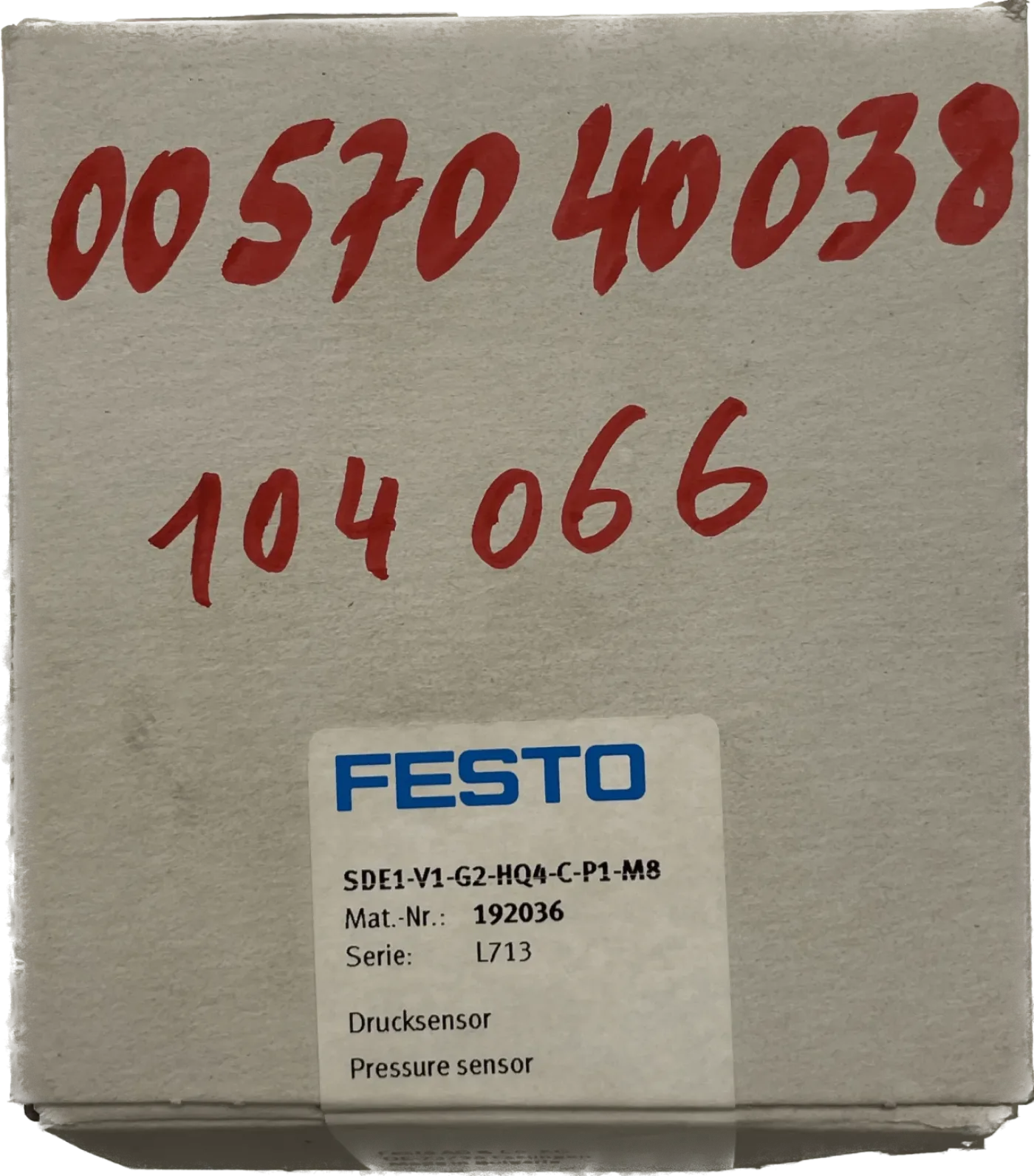 Festo Drucksensor SDE1-V1-G2-HQ4-C-P1-M8 - 1