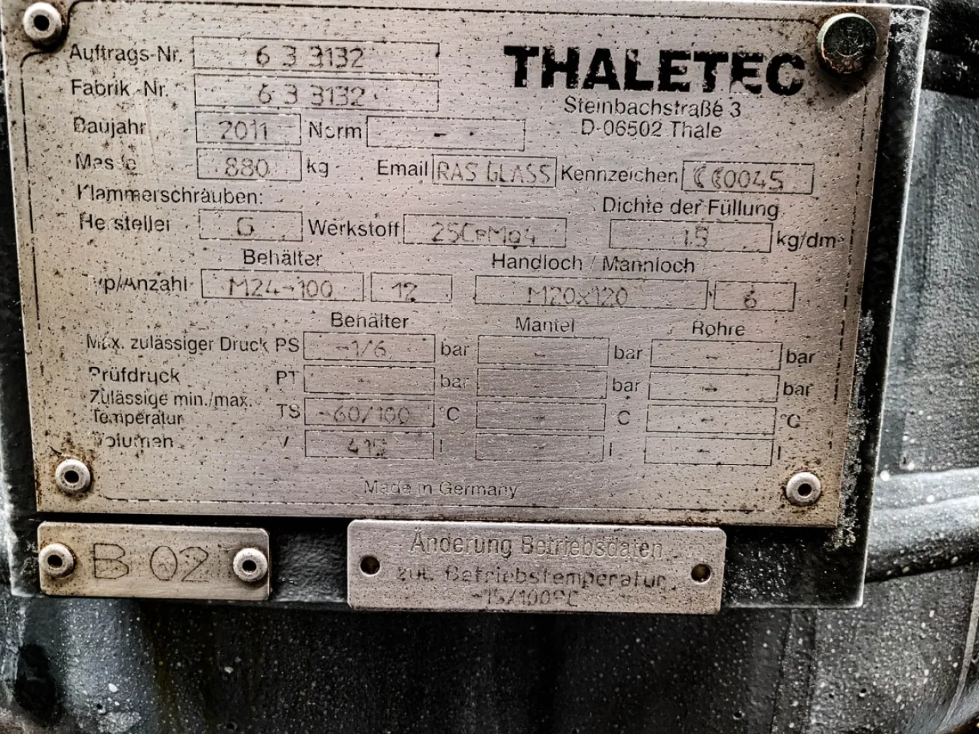 Thaletec CE400-1000-D80 - Stirring vessel - 2