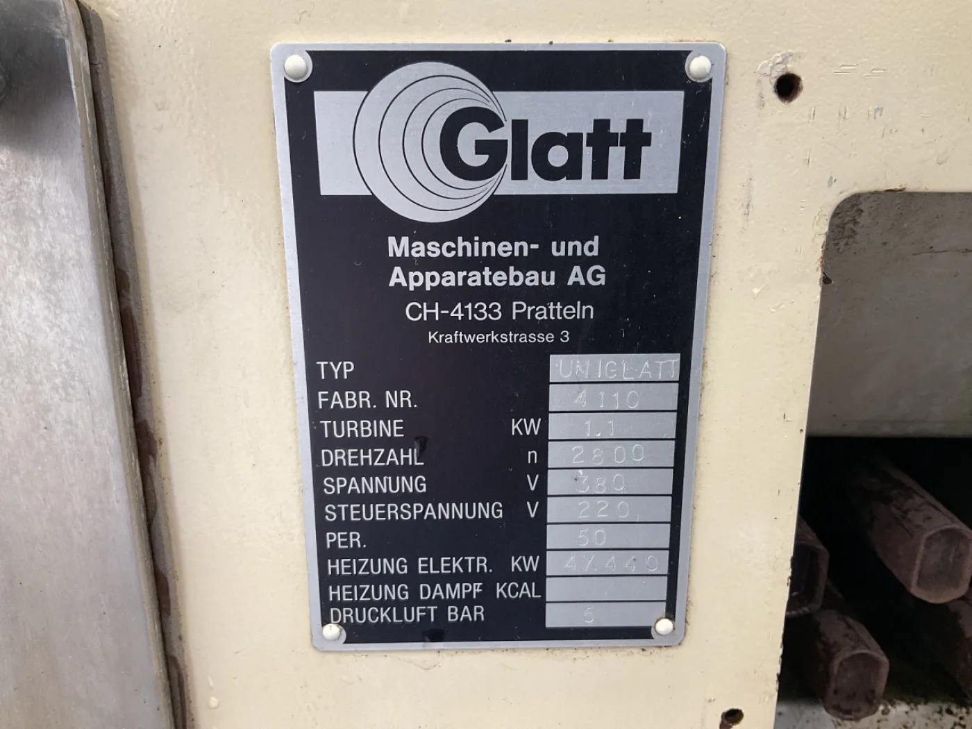 Glatt UNIGLATT - Fluid bed dryer batch - 8