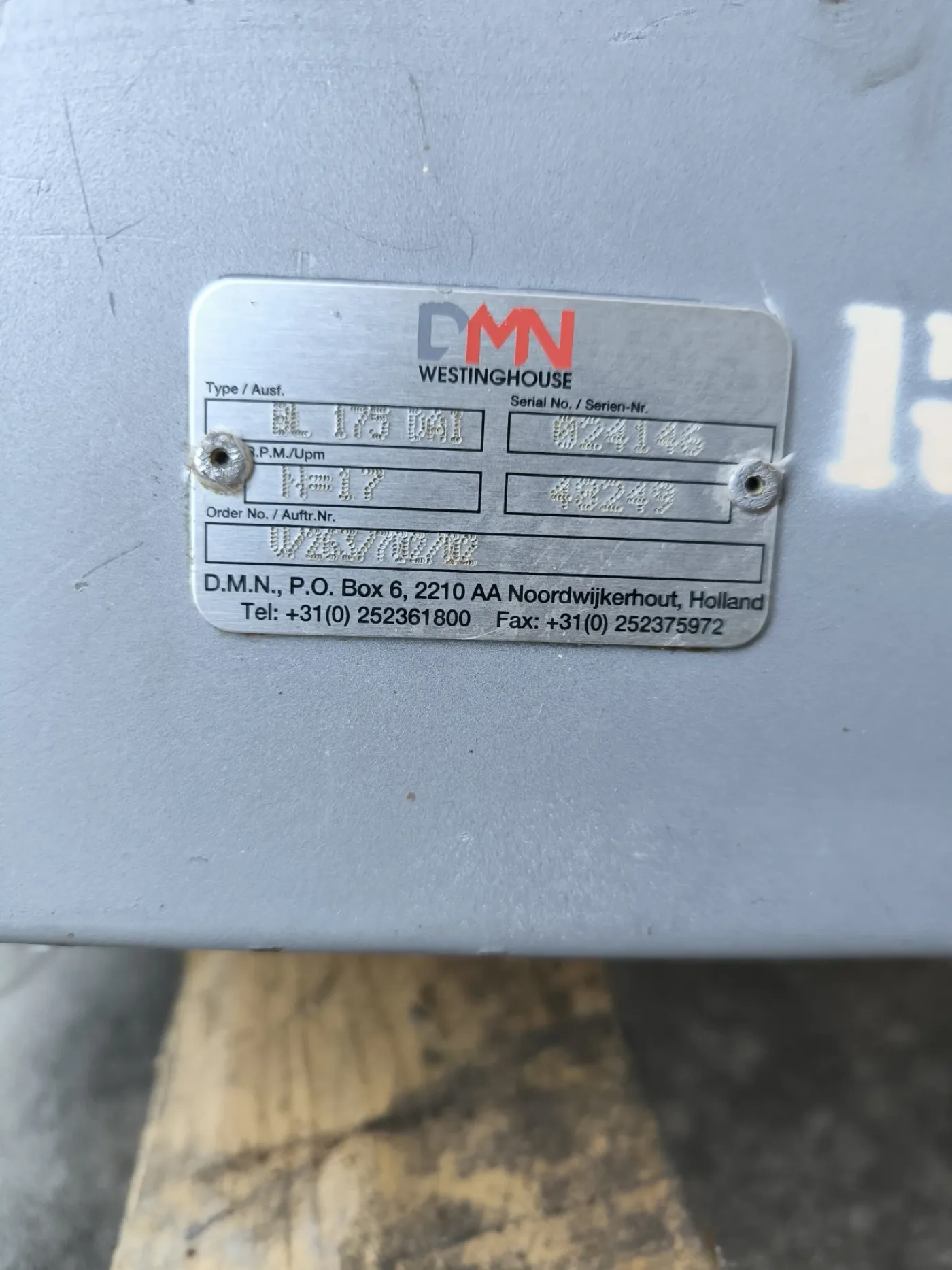 ROTARY VALVE DMN WESTINGHOUSE BL 175 DAI - 4
