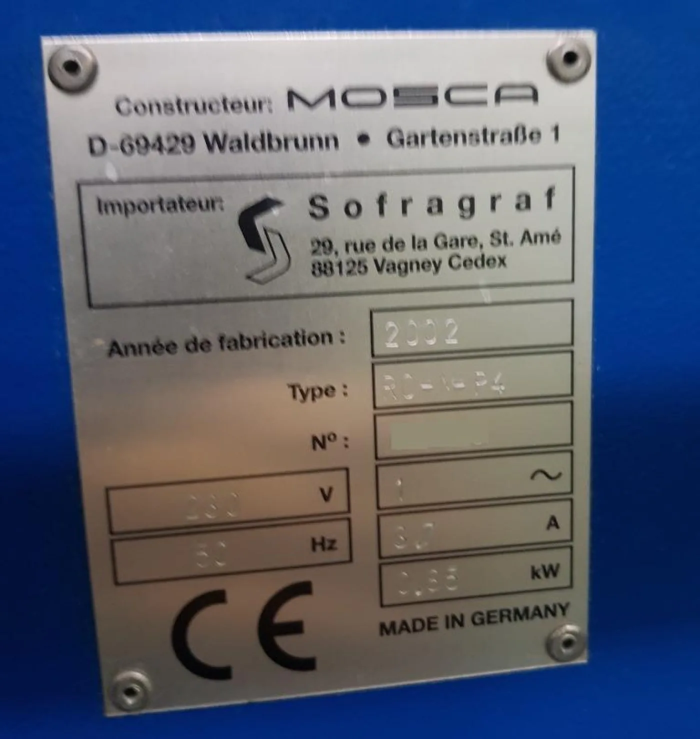 REGGIATRICE AD ARCO – MOSCA – MOD. RO-M-P4 - 7