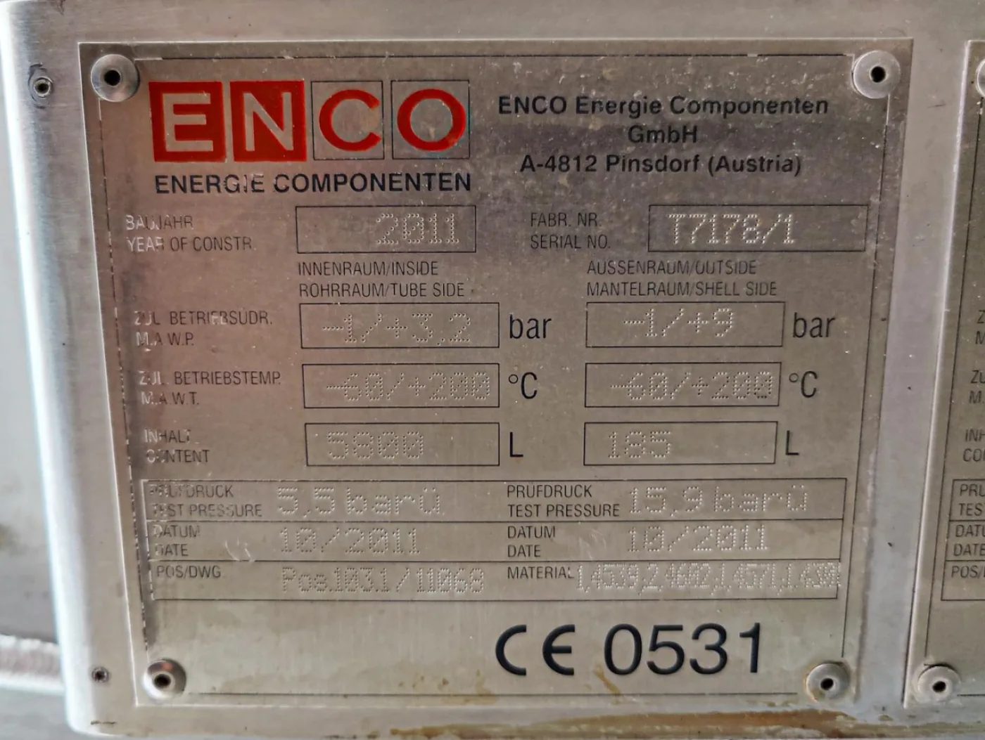 Enco 4250 Ltr - Stainless Steel Reactor - 7