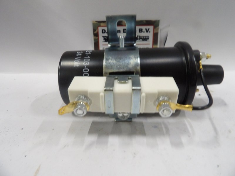 Bobine 24V met voorschakelweerstand