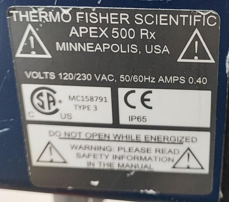 Thermo Fisher APEX 500 Rx Pharmaceutical Metal Detector