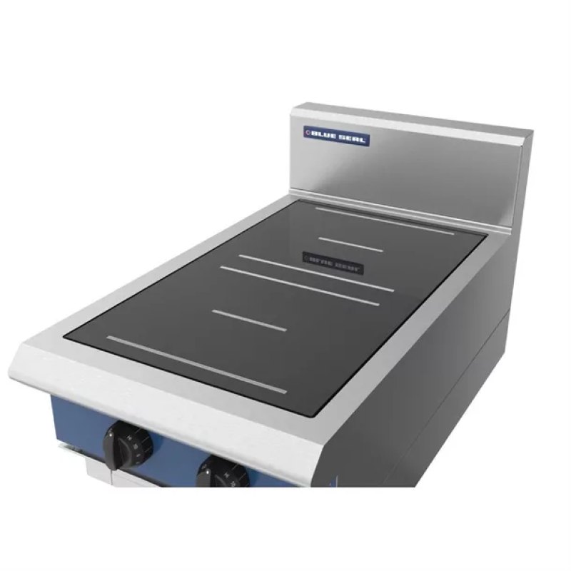 Blue Seal Dual Zone Countertop Induction Hob 7kW IN512R3-B - islandcatering