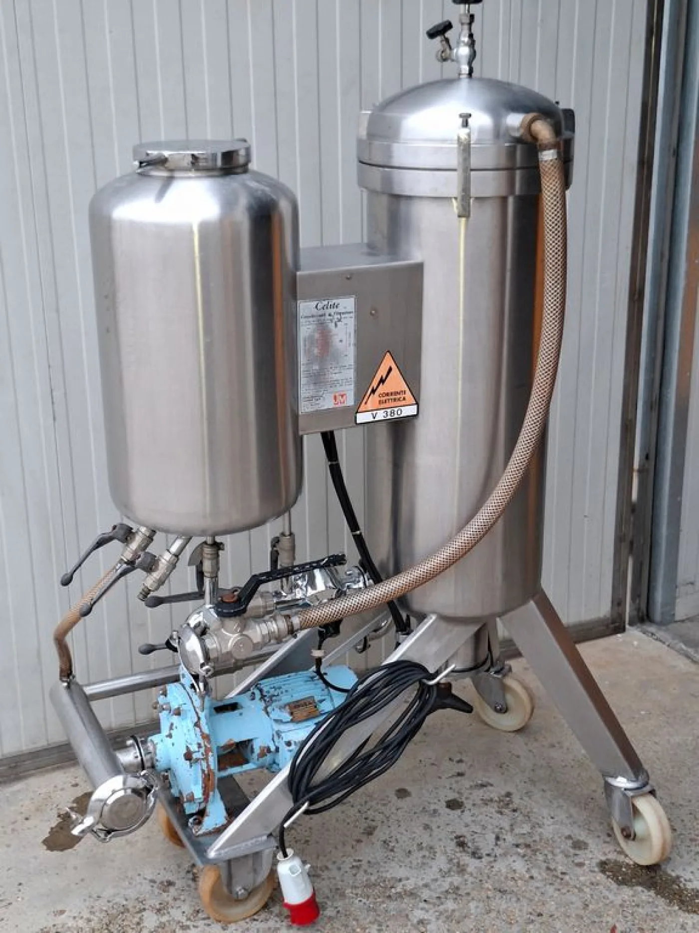 KIESELGUR FILTER VELO IN STAINLESS STEEL, 2 MQ FILTERING SURFACE, VERTICAL SHEETS, SECOND HAND MACHINE - 7
