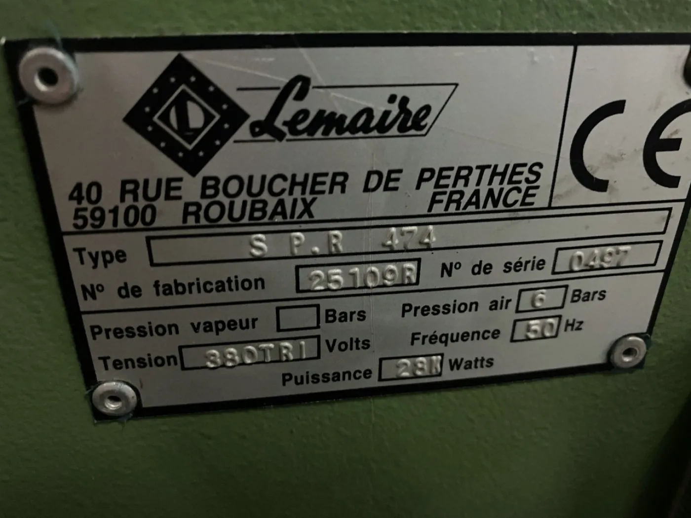 Lemaire transfer calender – sublimation calender SPR474 - 2