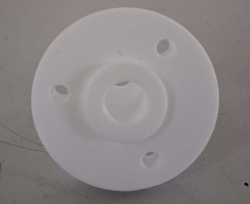 Normag PTFE-Flanschadapter DN 25 – mit Rohransatz Ø15 mm 1/2 Zoll für Labor- und Prozessanschluss