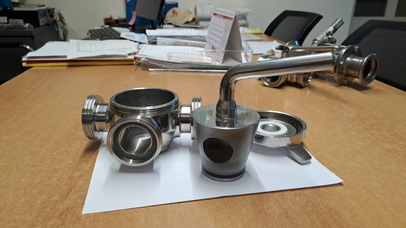 REMOVABLE THREE-WAY STAINLESS STEEL MALE TAP/PORT, SECOND HAND EQUIPMENT - 4