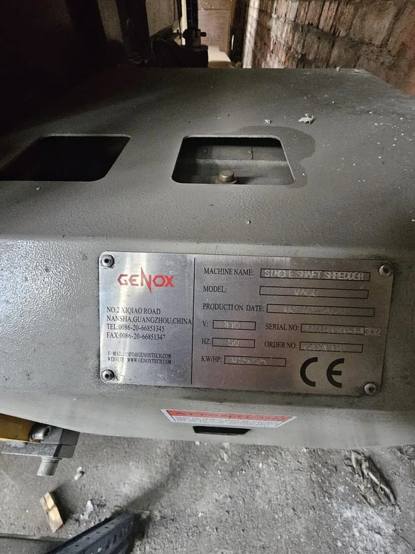 2022 Genox V600 Single-shaft Shredder - 5