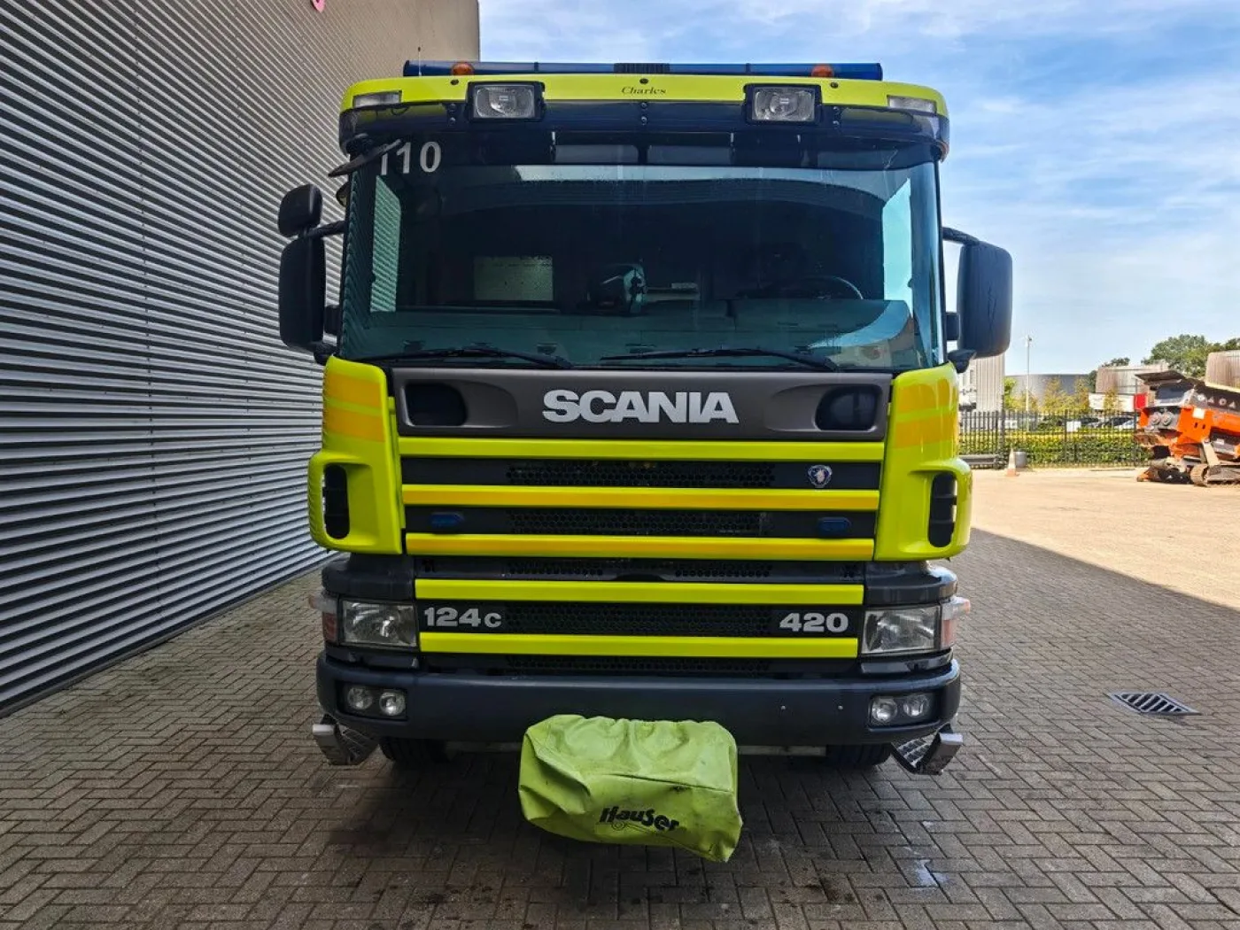 Scania P124C 420 4x4 Hauser 2000 Winde Wasserwerfer Lichtmast! - 7