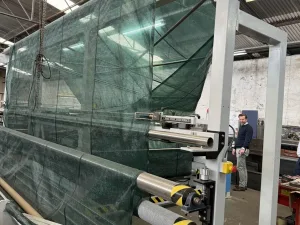 Fabric doubling/folding machine