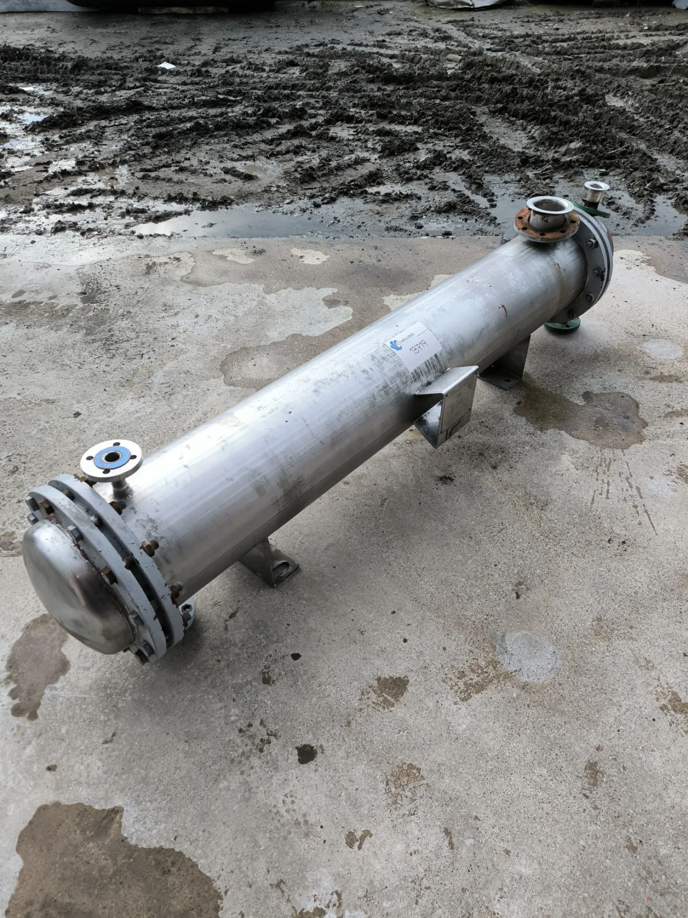 AGUILAR Y SALAS STAINLESS STEEL 316 HEAT EXCHANGER OF 8.4 M2. - 1