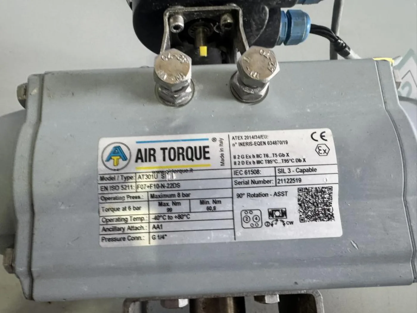 2021 Air Torque Pneumatic Valve Actuator - 2