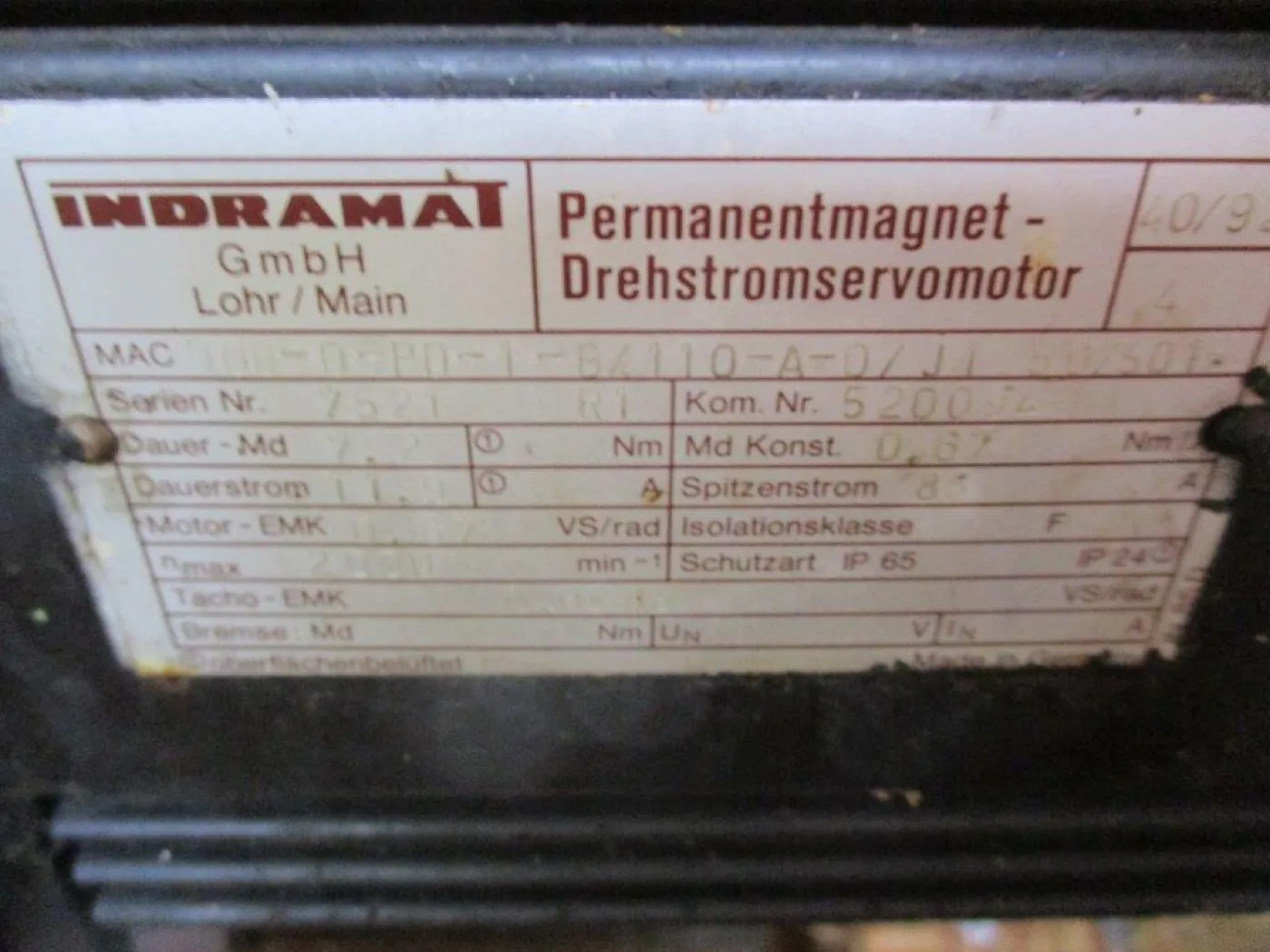 NC / INDRAMAT EMAG / GACK 1986 - 3