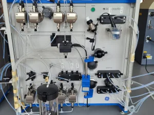 Two used ÄKTAcrossflow TFF systems
