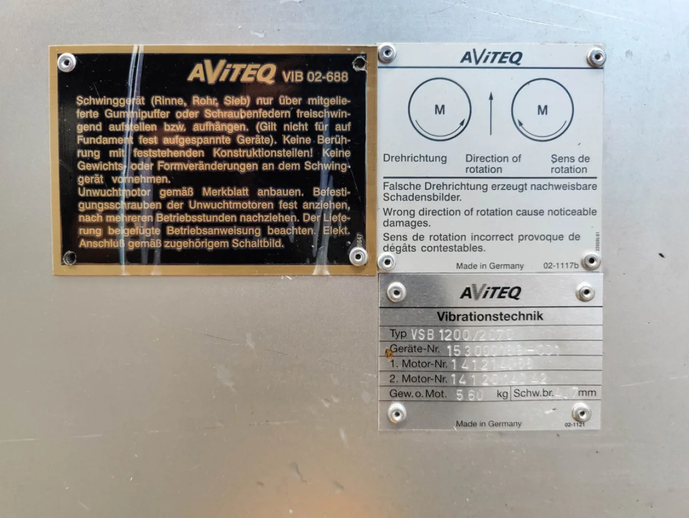 Aviteq VSB1200/2070 - Vibro sieve - 2