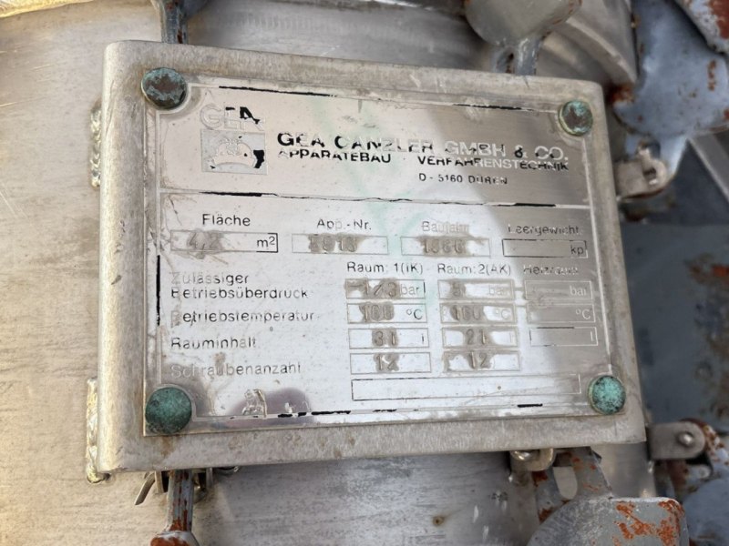 Carl Canzler 4,2 m² (spiral heat exchanger) - Shell and tube heat exchanger