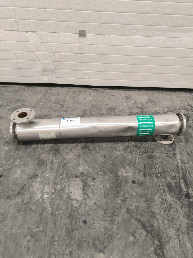 316L STAINLESS STEEL TUBULAR HEAT EXCHANGER 0.8 M² SACOME TFMI-V2-120-1-4" INSULATED