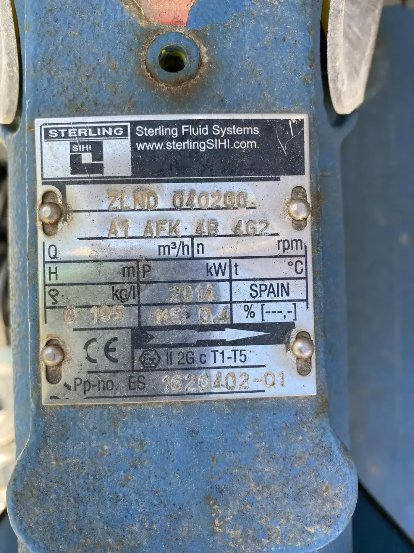 USED SIHI-STERLING ZLND 040200 A1 AFK 4B AG2 CENTRIFUGAL PUMP - 2